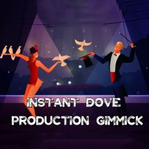 Instant Dove Production Gimmick von J.C Stage Zaubertricks Professionelle Objekte erscheinen Magia Zubehör Illusion Party Spiele