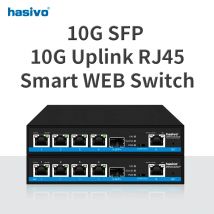 Switch PoE da 2,5 Gps gestito in web a 4 porte o nessuno PoE +1x10G SFP+1x10Gps RJ45 Uplink