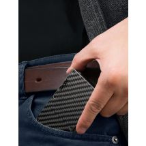 The Ridge Credit Card Holder Black Luxury Aluminum Metal Minimalist Purse RFID Blocking Id Card Holder