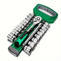 Zestaw kluczy nasadowych z grzechotką Galacok CRV 3/8, narzędzia dla mechanika samochodowego, zestaw narzędzi warsztatowych do naprawy samochodów, zestaw kluczy nasadowych do majsterkowania, narzędzia
