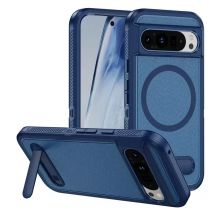 For Magsafe Aromr Shockproof Matte Phone Case for Google Pixel 9 Pro XL 8A 8 Pro Magnetic Wireless Charging Stand Holder Cover
