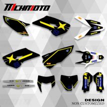 MCHMFG Für Husqvarna TC FC FS 125 250 450 2014 2015 TE FE 2014 2015 2016 Grafiken Aufkleber Aufkleber Motorrad Hintergrund Custom