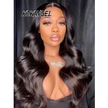 Wow Angel 13x6 HD Lace Front Wigs 250% Remy Hair Body Wave Human Hair Wigs HD Lace Wigs Pre Plucked Wear To Go Wigs for Women