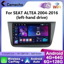 Camecho 6 + 128G 8Core Drahtlose CarPlay Andorid Auto Auto Radio Für SEAT ALTEA 2004-2016(LHD) GPS Stereo 4G WiFi Multimedia Player