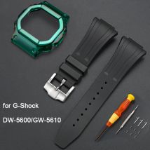 Schutzhülle + Armband für Casio G-Shock DW-5600 5025 DW-5000 GW-M5610 GW-5600 GLX-5600 Silikonkautschuk-Uhrenarmband-Zubehör