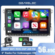 9 "Autoradio Android 13 für VW Passat 6 7 ccm Polo Golf 5 6 Touran T5 Wifi GPS Navigation BT Wifi Split Screen Head Unit FM Radio