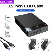 2,5/3,5 Zoll HDD-Gehäuse USB3.0 Festplattengehäuse SATA zu USB 3.0 Externer Festplattenleser 10 TB Adapter für PC Laptop