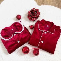 Ruffkids Baby Pajamas Loungewear Kids Clothes Family Matching Boys Girls Pjs Velvet Christmas Pyjamas Sets
