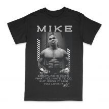 Mike Tyson Classic Discipline Quotes T Shirt. High Quality Cotton, Loose, Large Sizes, Breathable Top, Casual T-shirt S-3XL