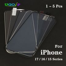 UGOjP 1–5 Stück für iPhone 17 Pro Max 17 Air 16 15 Pro Max 16 15 Plus Privacy Vollbildschutz aus gehärtetem HD-Klarglas