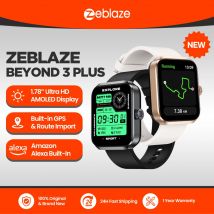 Nuovo Zeblaze Beyond 3 Plus GPS Smart Watch Display AMOLED da 1.78 ''Built-in Amazon Alexa Crea/ricevare le chiamate telefoniche Smartwatch 3ATM