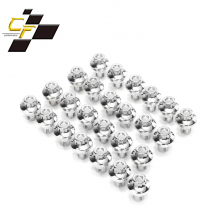 125 stücke 7,6mm Rad Nieten Muttern Für Felgen Flasche Kappe Dekoration Lip Reifen Nagel Studs Schraube Accessroies Chrom