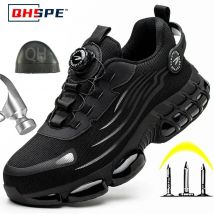 Męskie buty robocze ochronne i elastyczne, modne buty codzienne, oddychające, chroniące przed nieprzyjemnym zapachem, męskie buty do pracy.