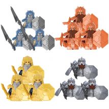 3 stücke Die Einsam Berg Ziege Orichalcos Azurit Rüstung Zwerg Modell Blöcke MOC Bricks Set Geschenke Spielzeug Für Kinder KT1054
