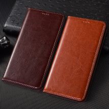 Crazy Horse Genuine Leather Flip Case For Google Pixel 3 3A 4 4A 5 5A XL 6 6A 7 8 8A 9 10 Pro XL 4G 5G Phone Cover Cases