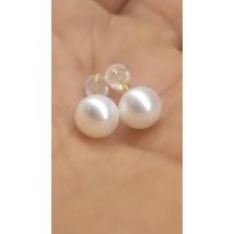 Gorgeous AAAA++++ REAL NATURE 6-7mm 7-8mm 8-9mm akoya  White  Pearl Earrings 14k Gold