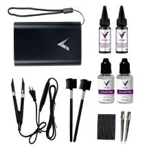 ​ ​ Professionelles UV-Licht-Haarverlängerungsset mit Kleber, schnelles Pfropfen, spurlos und langlebig, komplettes Salon-Styling-Werkzeug-Set