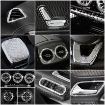 Für Mercedes Benz A-Klasse W177 2019-2022 A180 A200 A220 A250 A35 AMG Mittelkonsole Trim Diamant Abdeckung Kristall Aufkleber