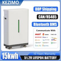 Batteria al litio LiFePO4 51.2V 300Ah 15KWh 48V 6000+ cicli PUÒ RS485 con Bluetooth BMS per inverter solare EU PL STOCK