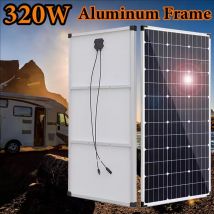 320w 160w pannello solare telaio in alluminio pannello fotovoltaico 12v caricabatteria casa camper auto barca camper balcone 220v 1000w Nave UE