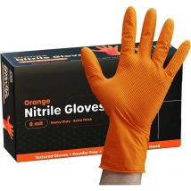 8mil Nitrilhandschuhe, dick, 30/50 Stück, industrielle Einweghandschuhe mit Diamantstruktur, latexfrei, robuste Mechaniker-Autohandschuhe