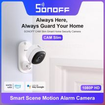 SONOFF 1080P HD Wi-Fi IOT cámara delgada inteligente seguridad del hogar detección de movimiento alarma escena enlace a través de eWeLink Alexa Google