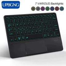 Tastatur mit Hintergrundbeleuchtung für IPad 11. 2025 11 Zoll A16 Air 13 Air11 M3 2025 Pro 11 Touch-Tastatur für Galaxy Tab S10 Bluetooth-Tastatur
