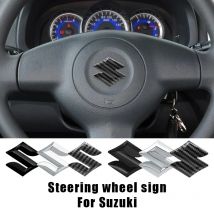 S Logo Volante Dell'automobile Centro Distintivo Dell'emblema Adesivo Per Suzuki Tianyu SX4 Shangyue Ruiqi Alto Swift Baleno Accessori Interni