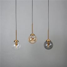 Luces colgantes de cristal nórdicas para cocina, comedor, dormitorio, lámparas colgantes nórdicas, accesorios de iluminación para el hogar