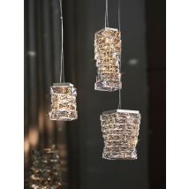 Modern LED Crystal Pendants Lamp Luxury Chandelier Bedroom Bedside Bar Living Room Dining Gold Decor Single Head Indoor Fixtures