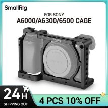 SmallRig Camera Cage Rig per Sony A6500 Cage per Sony A6300/A6000/A6500 Nex-7 Camera con fori filettati per montaggio su pattino 1661