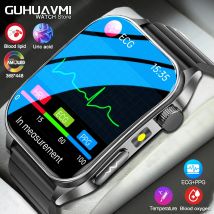 Smartwatch z laserem dwupunktowym 650nm do monitorowania zdrowia, pomiar ciśnienia krwi, saturacji krwi tlenem, kwasu urynowego, lipidów we krwi, EKG, smartwatch dla kobiet i mężczyzn.