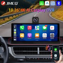 JMCQ 4K Auto-DVR 360° °   Drehbare Dash Cam Rückspiegel Kamera Wifi Wireless Carplay Android Auto Ai Bildschirm AUX FM Bluetooth