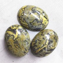 3PCS Nature Semi Precious Stone Pendants Oval Shape Natural Agate Beads No Hole Size 30X40MM 4 Differents Colors Wholesale Free