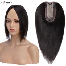 S-noilite Haar deckel 7x13cm Frauen Topper Haars pange Natur haar Perücke 100% Menschenhaar für