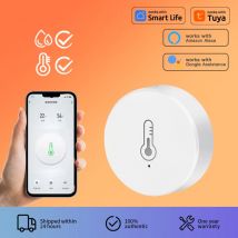 Tuya zigbee mini temperatur und feuchtigkeit sensor innen humiture detektor arbeitet mit alexa google home voice app steuerung