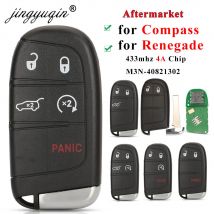 Jingyuqin Chiave telecomando intelligente aftermarket 433 mhz 4A senza chiave per Jeep Renegade