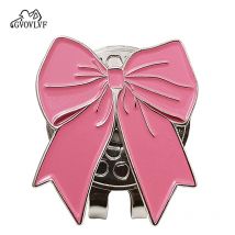 1Pc Golf Ball Nette Bowkno Marker mit Magnetische Kappe Clip Legierung Marker Fit für Golf Kappe Golf Zubehör geschenk Für Mädchen Und Frauen