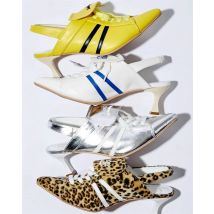 Niche Japanese Style Women's Sports High-heeles College Girls Pointed Mesh Strap Sport Single Shoes Strap Temperament High Heels