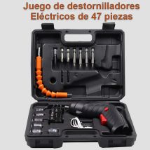 47-teiliges Multifunktions-Elektro-Schraubendreher-Set, Akku-Schraubendreher mit Lithium-Akku, Elektrowerkzeuge für die Wartung und Reparatur zu Hause, Mini