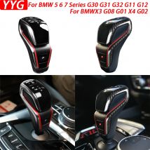 Für BMW 5 6 7 series g30 g31 g32 g11 g12 x3 g08 g01 x4 g02 Zubehör Kohle faser Auto Schaltknauf Schalt hebel kopf