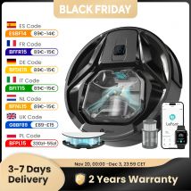 Lefant M320 Robot Vacuum Cleaner with Mop, 6000Pa Powerful Suction, Visible Dustbin, Carpet Detection, Alexa Voice Control