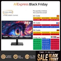 Monitor da ufficio TITAN ARMY P2418C, schermo CSOT IPS da 23,8 pollici 1920*1080 16:9, 144 Hz, HDR400, 6 modalità scenario, supporta supporto VESA
