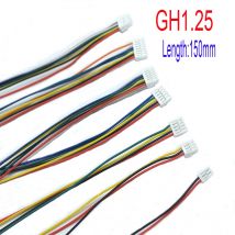 10PCS Micro JST GH 1.25 2P 3P 4P 5P 6PIN Skok 1.25mm Wtyczka męska Złącze z przewodami 150mm Złącze 28AWG