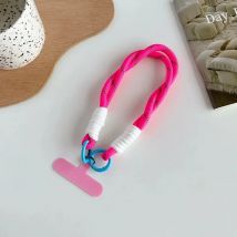 Handy-Lanyard, hängende Dekoration, kann gedragen werden, Twist-Seil, Anti-Verlust-Anhänger, modisch, starkes Handgelenk, kurze Riemen