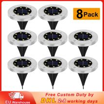 Solar Garten Licht IP65 Wasserdichte 8LED Outdoor PathWay Boden Unter Boden Spot Rasen Lampe Solar Yard Led Nacht Vergraben licht
