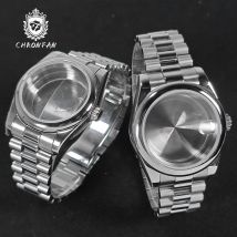 36MM/39MM DATEJUST Uhrengehäuse Präsidentenarmband passend für NH34/35/36 Uhrwerk Saphirglas 200m wasserdicht 316L Stahl
