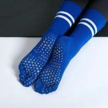 Frauen Atmungsaktive Yoga Socken Mid-rohr Nicht-slip Fünf Finger Pilates Sport Socke Baumwolle Fitness Dance Ballett Indoor boden Socken