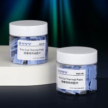 100 Stück leitfähiges Silikon kissen hitze beständig 12x12x1,5mm Silikonfett-Wärme leitpad Schnelle Wärme ableitung für die Reparatur von GPU-CPU