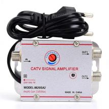 A99E-DTMB Cable Ground Wave Digital TV Splitter Amplifier 20DB Signal Booster Antenna Home TV Equipment EU Plug
